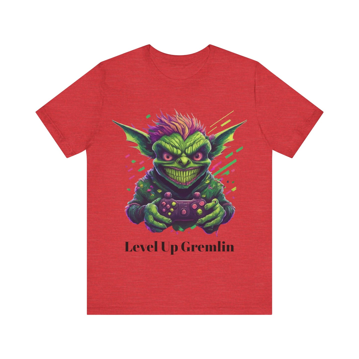Level Up Gremlin - Unisex Jersey Short Sleeve Tee