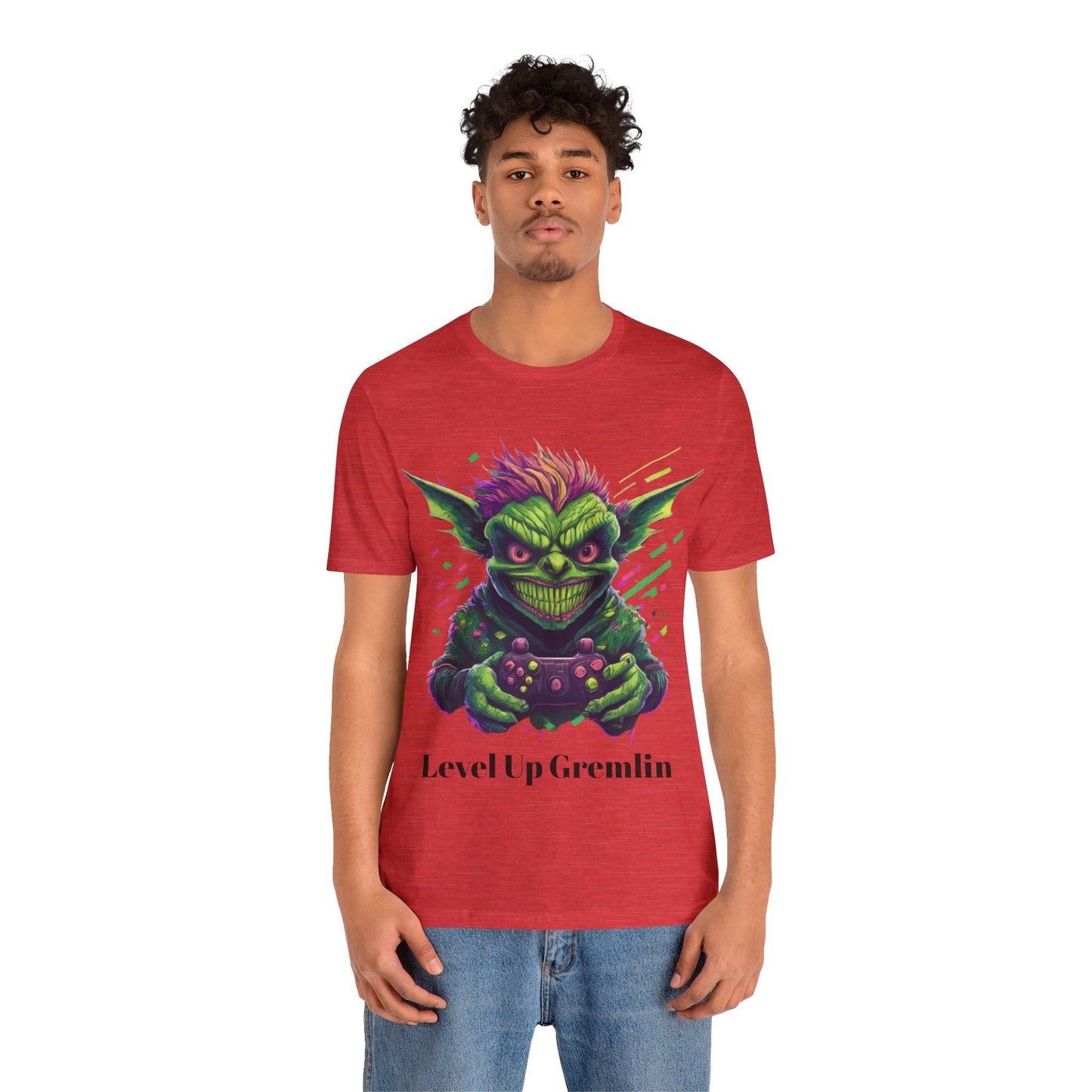 Level Up Gremlin - Unisex Jersey Short Sleeve Tee