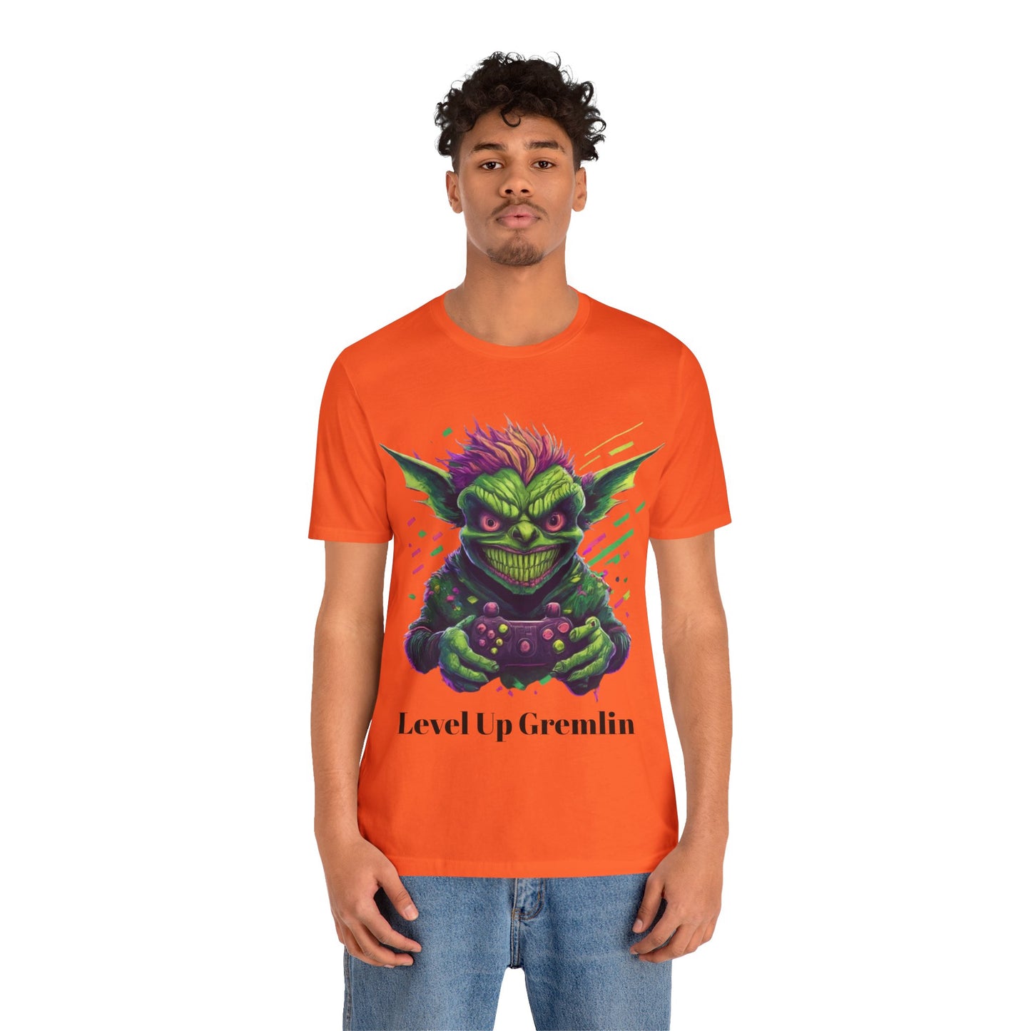 Level Up Gremlin - Unisex Jersey Short Sleeve Tee