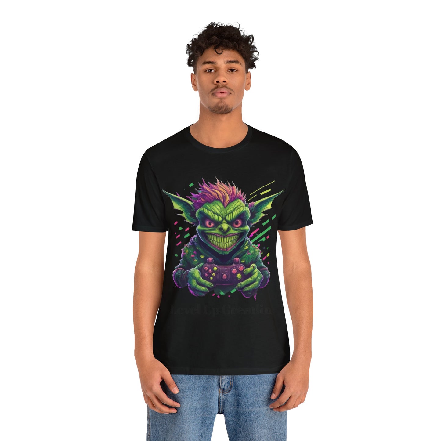 Level Up Gremlin - Unisex Jersey Short Sleeve Tee
