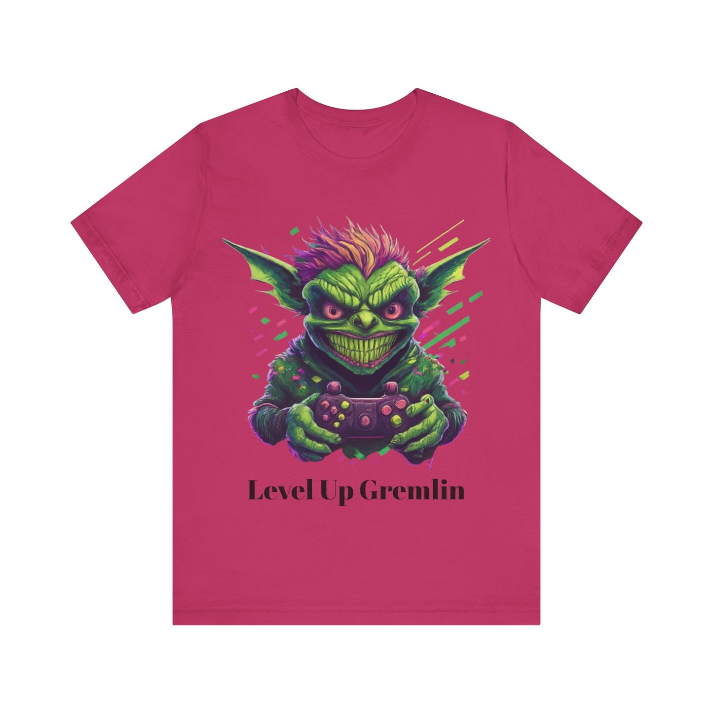 Level Up Gremlin - Unisex Jersey Short Sleeve Tee