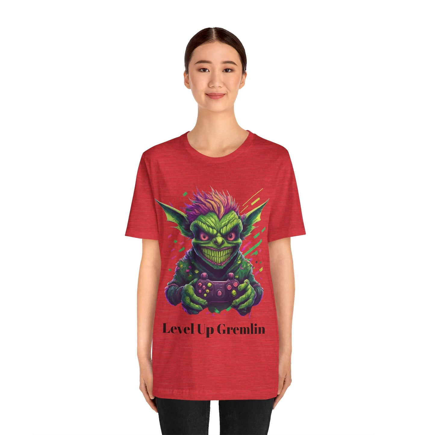 Level Up Gremlin - Unisex Jersey Short Sleeve Tee