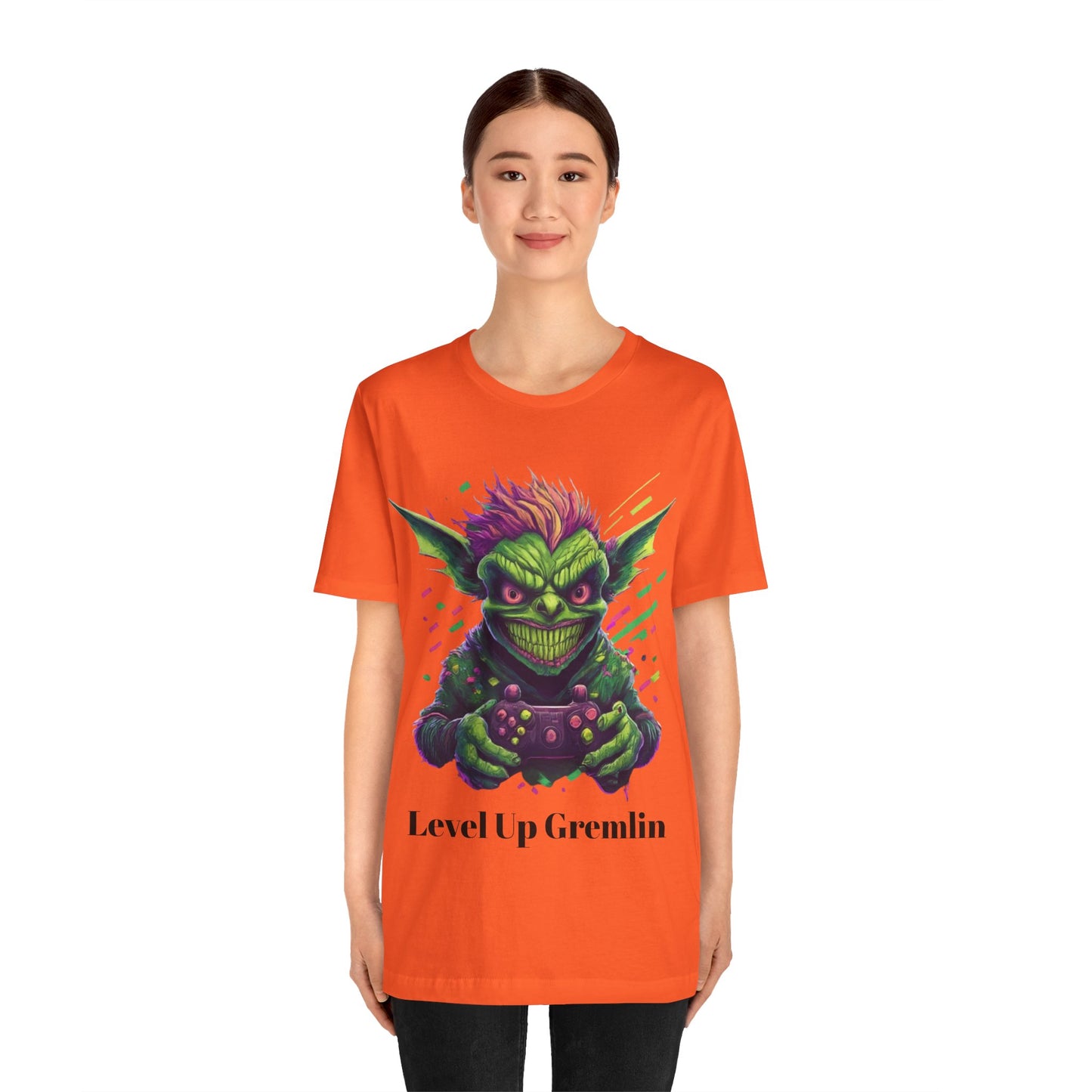 Level Up Gremlin - Unisex Jersey Short Sleeve Tee