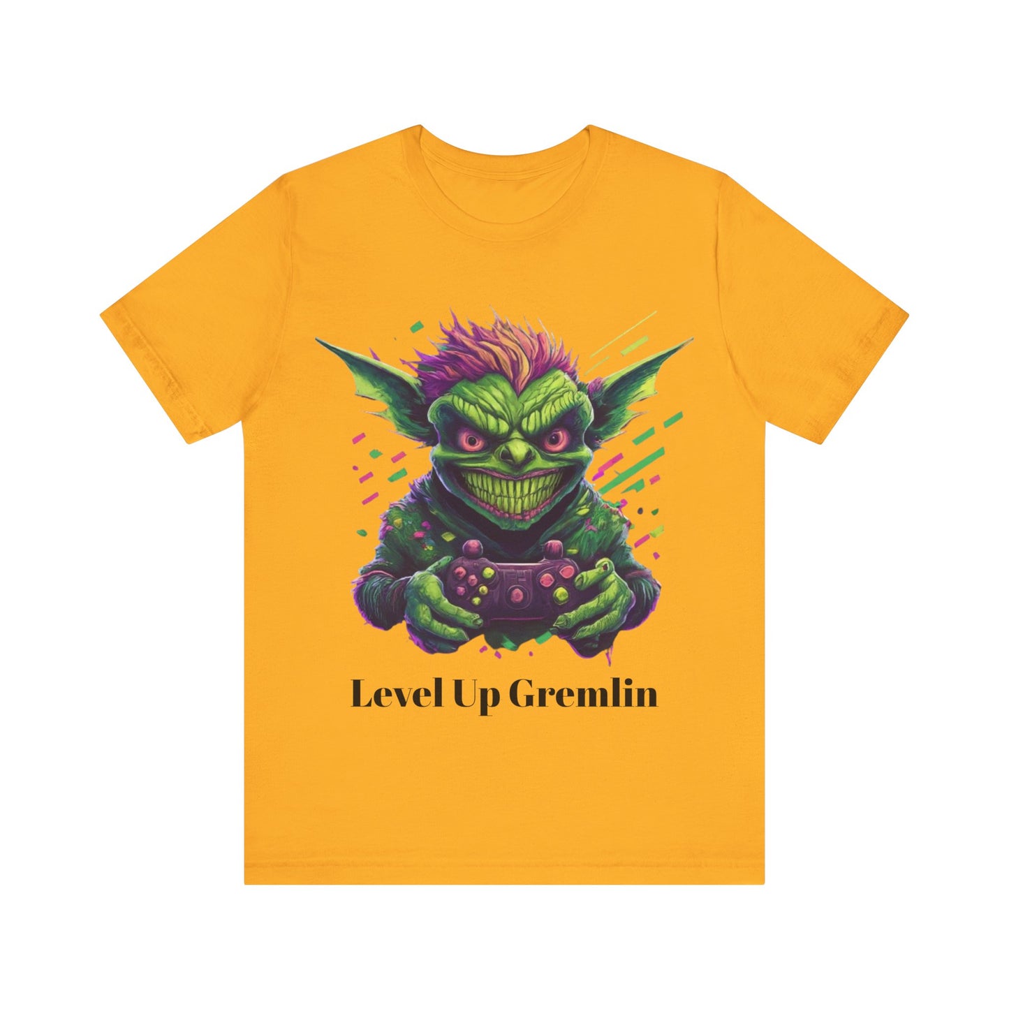 Level Up Gremlin - Unisex Jersey Short Sleeve Tee