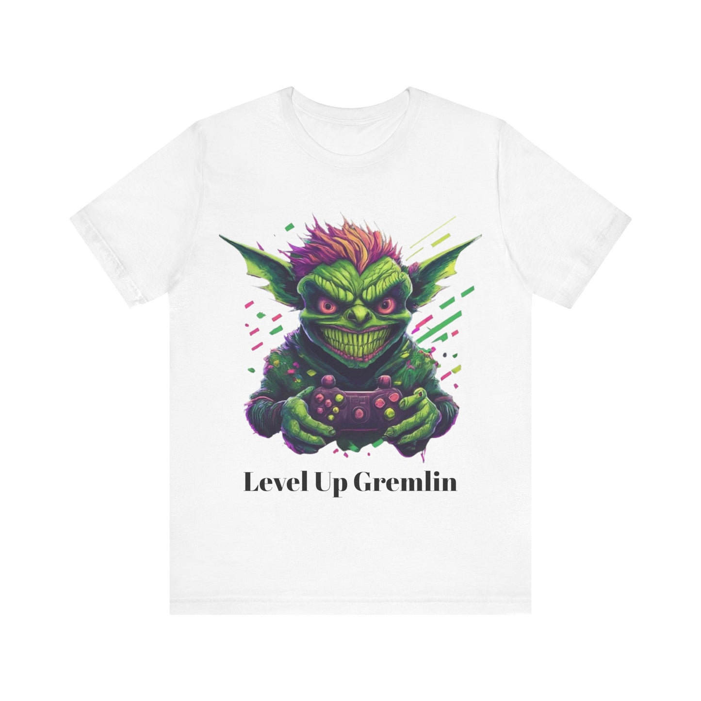 Level Up Gremlin - Unisex Jersey Short Sleeve Tee
